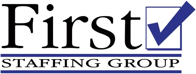 A logo of the first step staffing group.